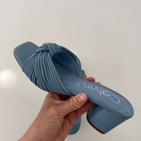 Calvin Klein Beanca Blue Heels - Picture 3 of 10